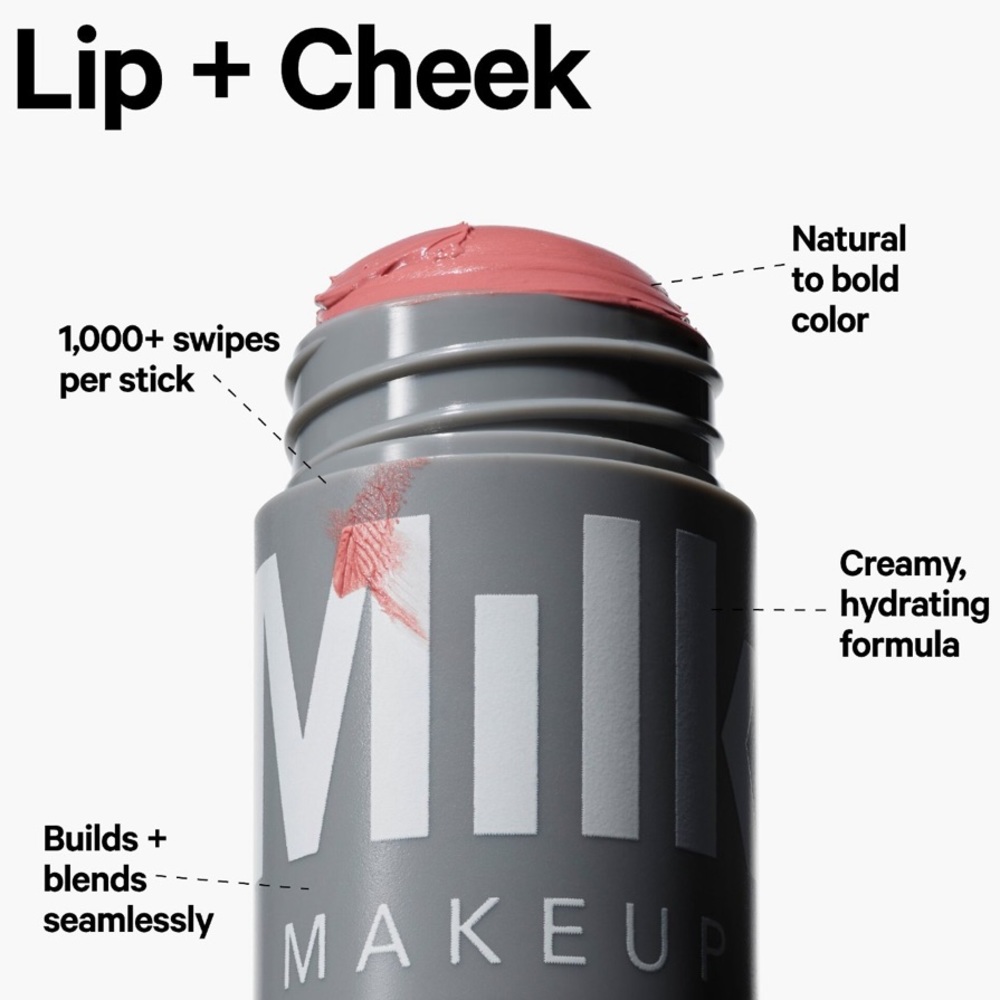 MILK Makeup Lip Cheek Cream Blush Stick ENIGMA 🪞 NEW Full Size - Picture 6 of 7